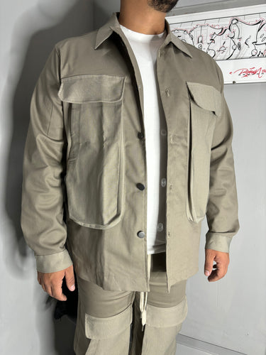 Camicia Pockets Tortora