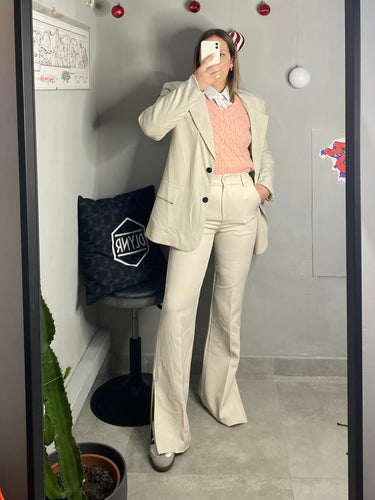 Blazer Over Beige