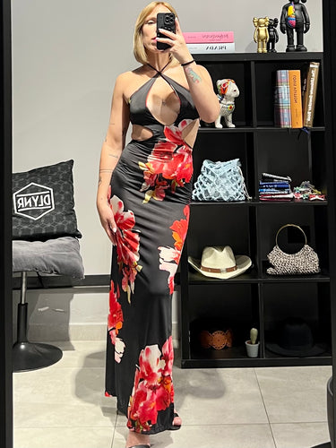 Vestito Fiore Maxi