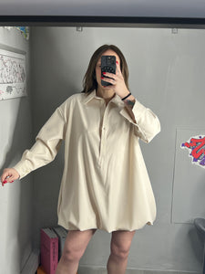 Vestito Balloon Beige