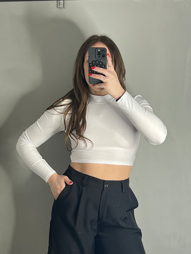 Maglia Crop Fiocco